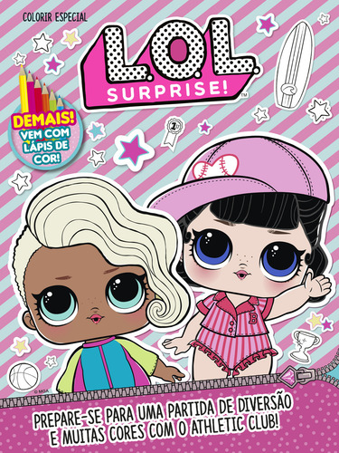 Livro Lol Surprise - Colorir Especial 02 + Lapis De Cor