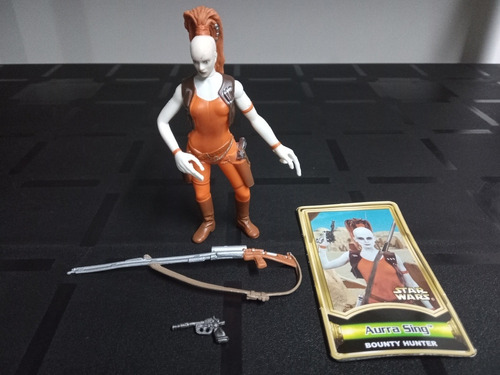 Hasbro Star Wars Power Of The Jedi 3.75  Aurra Sing Completa