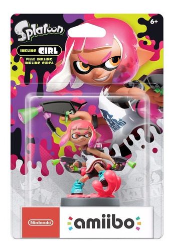 Amiibo Splatoon 2 Inkling Girl Neon Pink Nintendo Switch 3ds