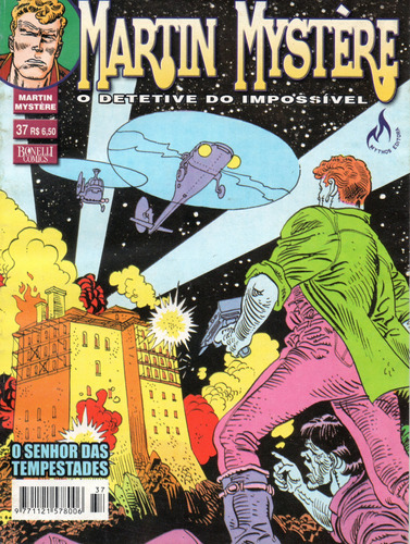 Martin Mystère N° 37 - 1ª Série - O Senhor Das Tempestades - 100 Páginas Em Português - Editora Mythos - Formato 13,5 X 18 - Capa Mole - 2005 - Bonellihq Porta955 Jan23