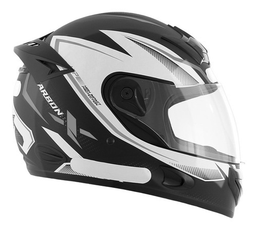 Capacete Mixs Mx2 Carbon X  Fechado Para Moto Pro Tork Tamanho Do Capacete 60 Cor Grafite