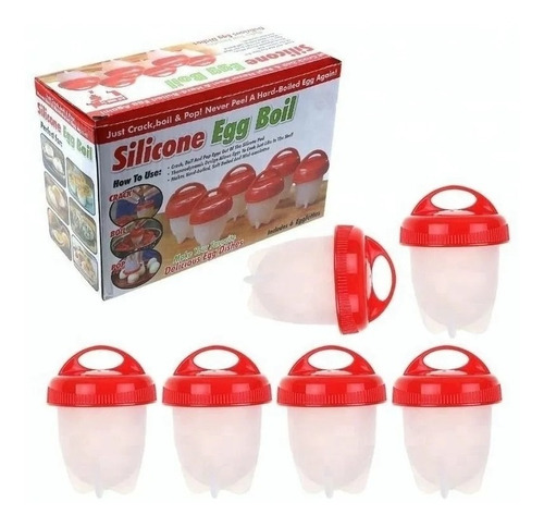 Forma De Silicone Para Cozinhar Ovo Magic Egg Boil Facil Fit