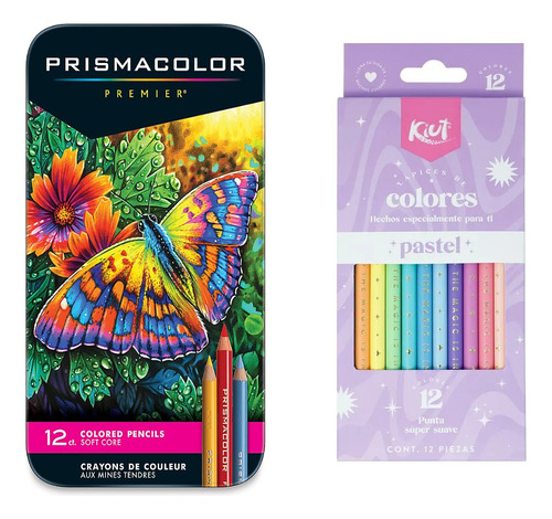 Prismacolor Premier 12 + 12 Tonos Pastel Kiut  24 Colores
