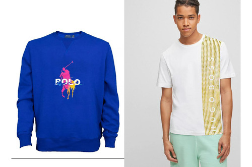 Kit Ralph Lauren Playera + Sudadera Caballero