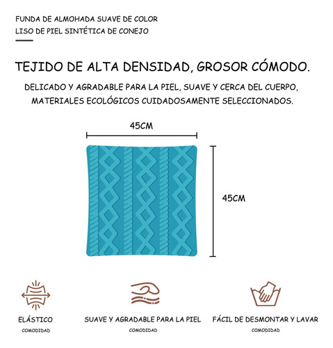 Y Juego De 2 Fundas De Almohada De Felpa Geométricas,