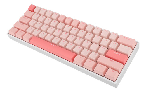 Teclado Mecánico Rgb De 61 Teclas Azul Usb C Con Cable Para