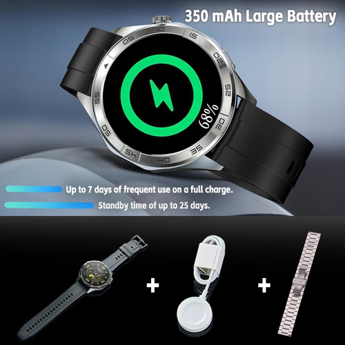 Lakeyloyi - Rastreador De Actividad Física Para Hombres Y Mujeres, Visualización Hd Impermeable, Asistente De Voz Ai 24 Horas De Sueño, Monitoreo De F