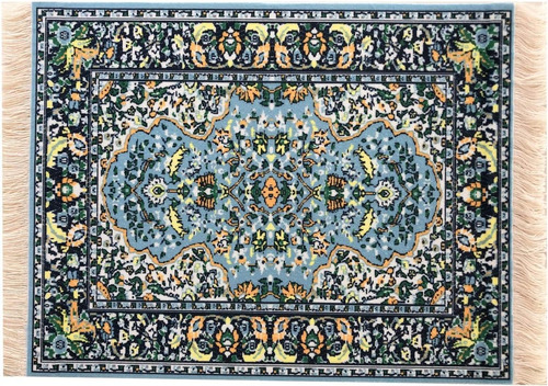 Beautiful Blue Oriental Rug Mousepad - Oriental Carpet Compu