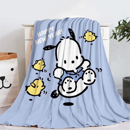 Manta De Franela Con Bonito Diseño De Pochacco Jump Moda