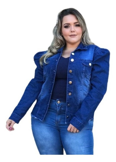 jaquetas jeans femininas plus size