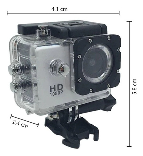 Mini Camara Deportiva Para Motocicletas 1080p Hd