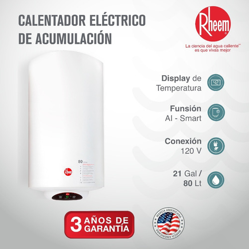 Calentador De Acumulación Eléctrico 21 Galones 110v Rheem