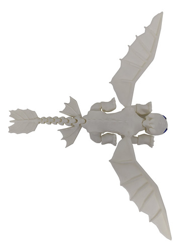 Dragão Fúria Da Luz Branco Articulado Como Treinar 3d