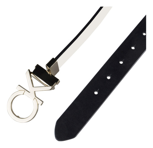 Belt Calvin Klein Reversible Ck Monogram Buckle White/black