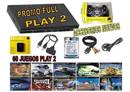 Play Station 2 60 Juegos Digitales Y Accesorios Nuevos