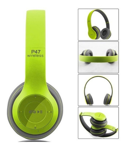 Audífonos Inalámbrico P47 Bluetooth Wireless 5.0 Verde