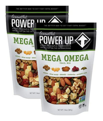 Trail Mix Power Up Mega Omega - Frutos Secos Y Frutas Seca