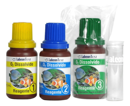 Kit 1 Amônia Tóxica Água Doce + Nitrito + 1 O2 Dissolvido