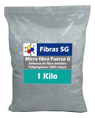Microfibra Para Concreto De Polipropileno 1 Kilo 