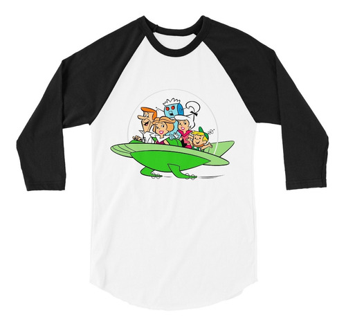 Playera Raglan 3/ Supersonicos Jetsons Retro  