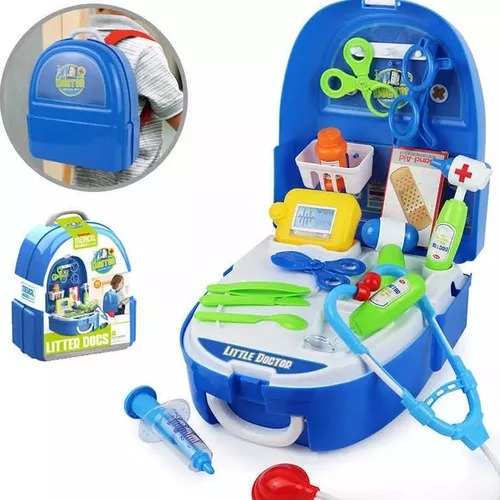 Valija Con Set De Doctor Mochila 18 Pcs Juguete Medico Niños