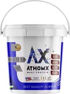 Whey Protein Sabores 5kg Balde Athomx Calidad Suero De Leche