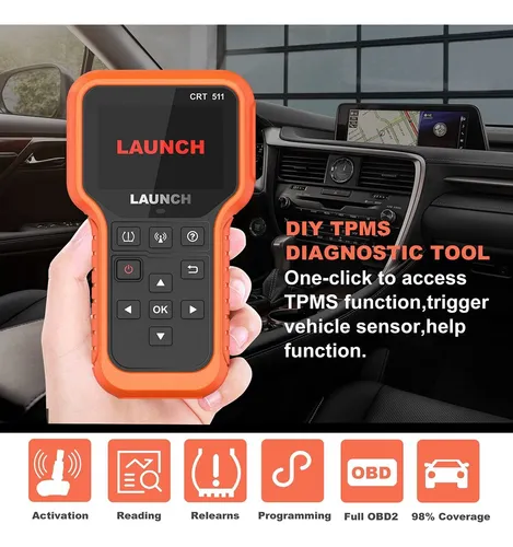 Sensor Presion Tpms Launch Crt-511 Diagnostico Programacion