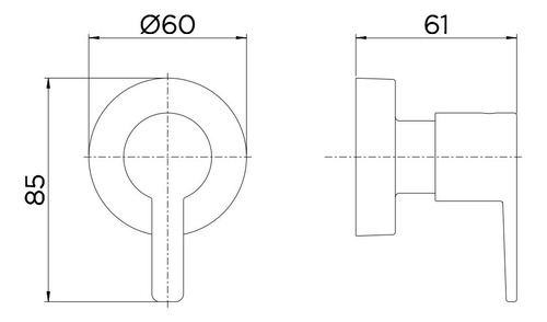 Imagem 2 de 4 de Acabamento De Registro Docol Gali P/ Docol 1/2 , 3/4 E 1