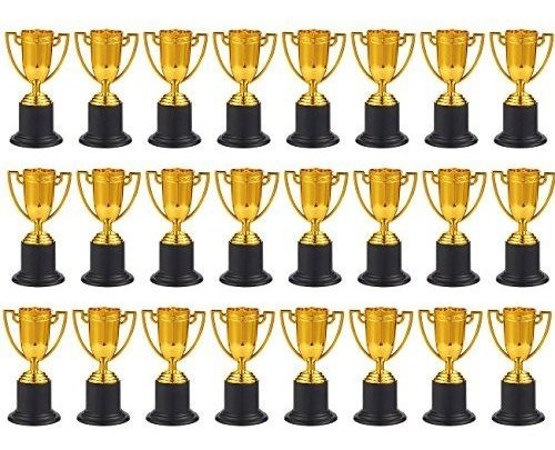 Juvale Premio Trofeos - 24 Paquete Plástico Copas De Oro Tro