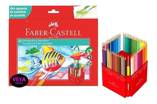 Lapices De Colores Acuarelables 60 Colores Faber Castell