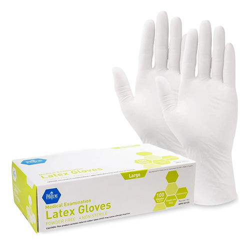 ~? Guantes De Látex Para Examen Médico Med Pride| 5 Mil De E