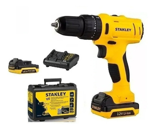 Imagen 1 de 5 de Taladro Atornillador Stanley Inalámbrico Percutor Sch121s2k