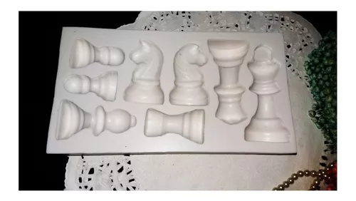 Forma De Silicone Xadrez Rei