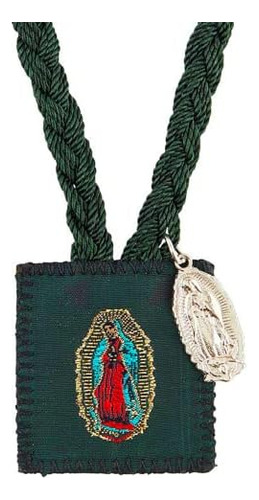 Cordón De Nailon Verde Escapulario Católico Nuestra Señora D