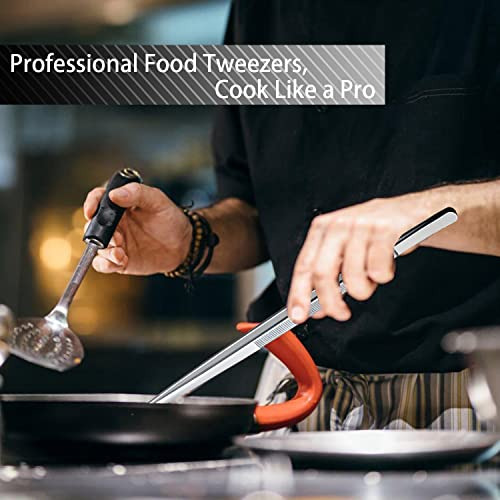 Pinzas De Cocina Jetkong De 12 Pulgadas, Acero Inoxidable, 2