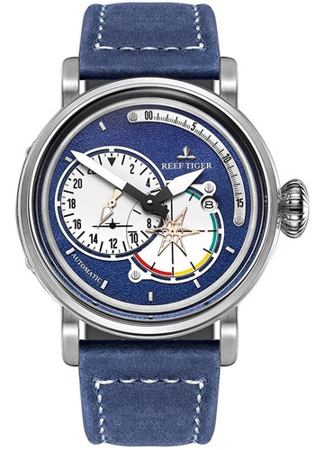 Reloj Hombre Reef Tig Rga3019-yl Automátic Pulso Azul Just W