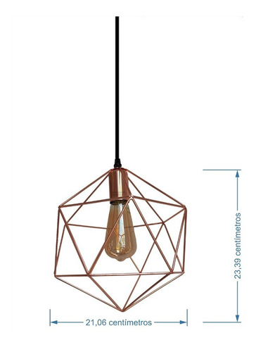 Imagen 3 de 6 de Lámpara De Techo Vintage Cobre Para Sala, Cocina, Etc.