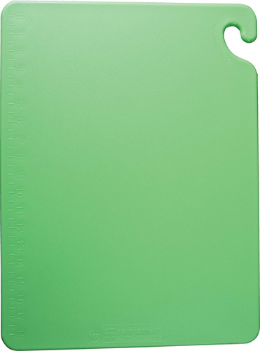 San Jamar Cut-n-carry Tabla De Cortar Co-polimero, Verde