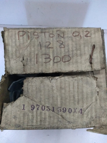 4 Pistones Fiat 128 147 Motor 1300 Nuevos Originales En 0.2
