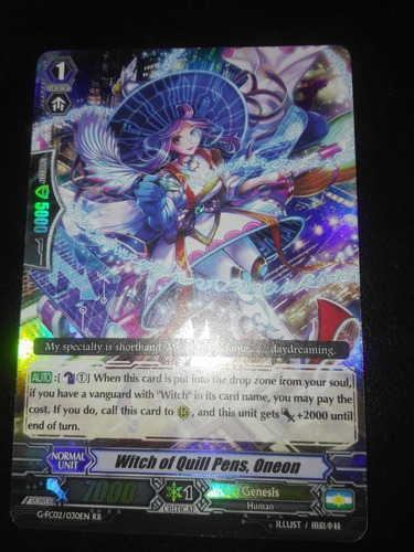 Witch Of Quill Pens, Oneon - Fighter's Collec Carta Vanguard