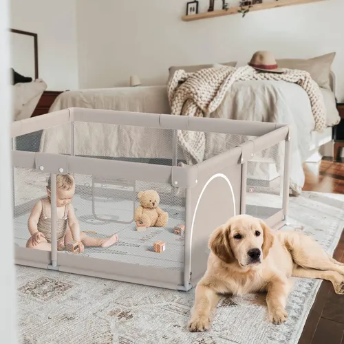 Baby Playpen Zeebaba Con Tapete Para Bebés Y Niños Pequeños