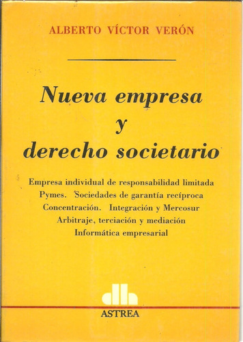 Nueva Empresa Y Derecho Societario - Veron Dyf