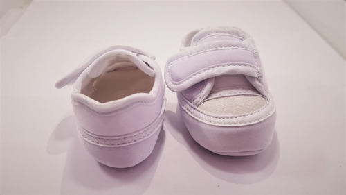 Imagem 6 de 10 de Tênis Bebê Unisex, Tam 13 Ao 17 Sapatinho Batizado Branco