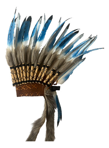 Sombrero Indio De Jefe Americano, De Plumas, Accesorios Para