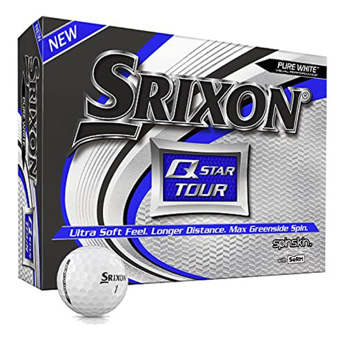 Srixon Q-star Tour 3 Pelotas De Golf, Blancas (una Docena)