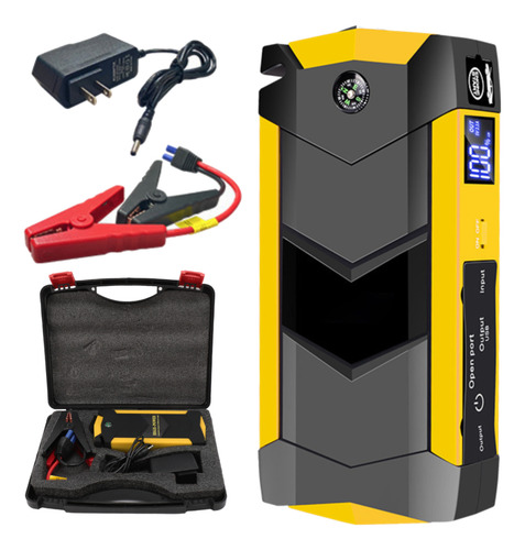 Arrancador De Batería Coche Portátil 1000a 15000mah Multiuso