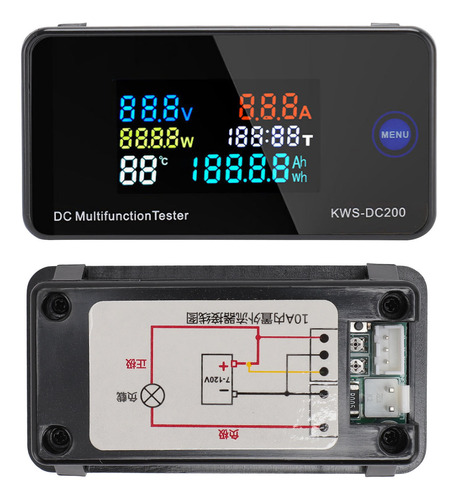 Voltímetro Digital Dc, Amperímetro, Kws, Dc200, 10a, 8120v,