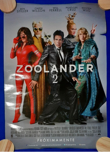 Zoolander 2 - Poster Afiche Original Cine 100x70