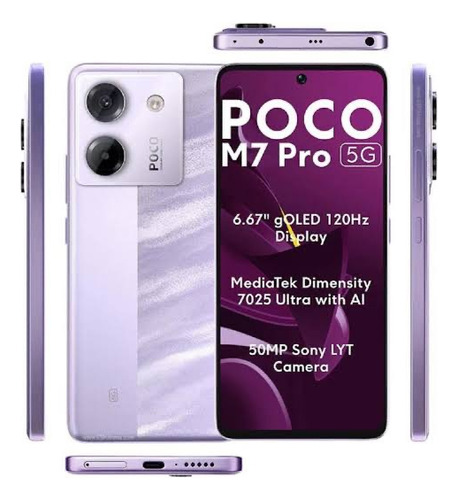 Xiaomi Poco M7 Pro 5g 256 Gb Dual Sim 8 Gb Lilás Global Nfc Lilás