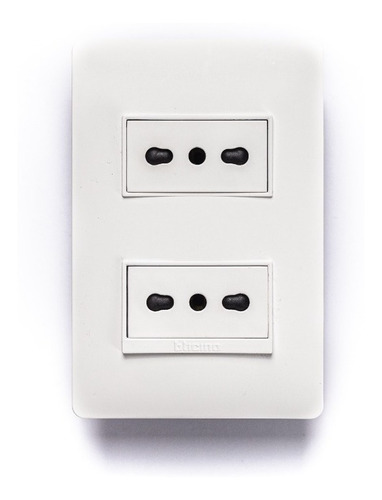 Enchufe Doble 2p+t 10/16a Bip 250v Blanco Bticino Pu1280